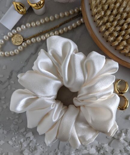 White Scrunchie